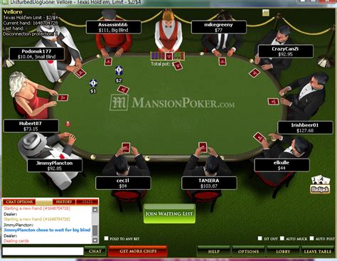 mansion poker!